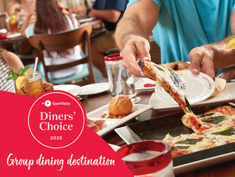 Voted "Group Dining Destination" by OpenTable